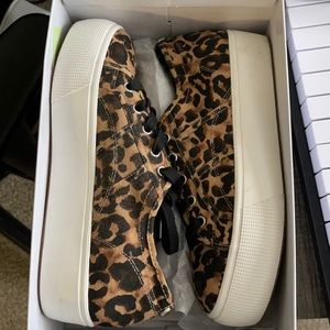 Steve Madden leopard sneakers